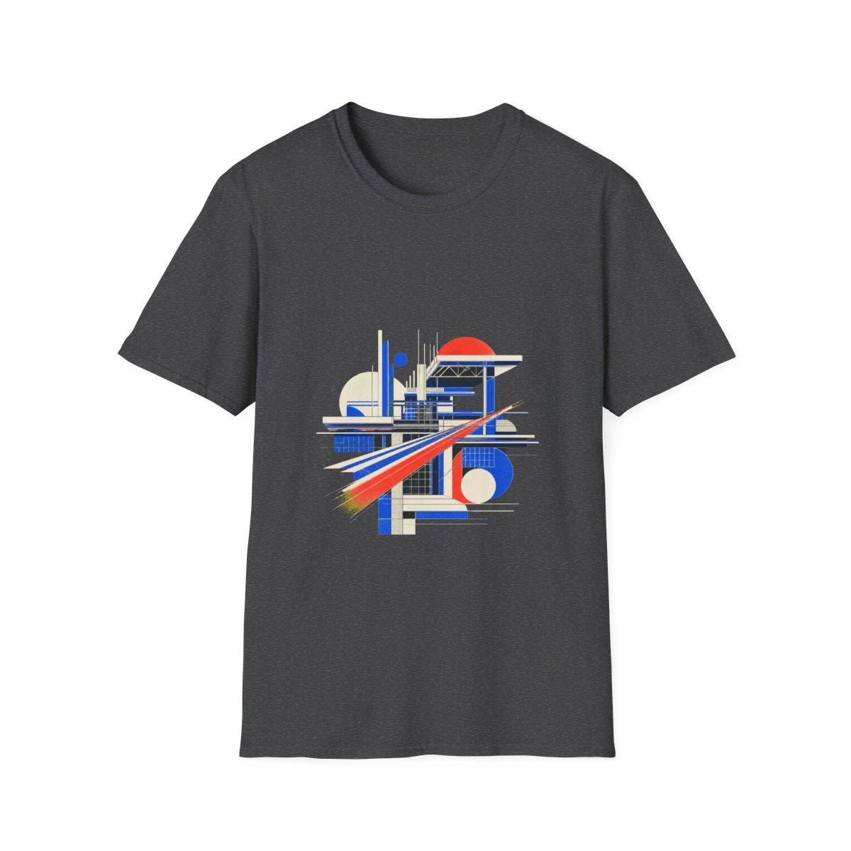 Night Transit graphic on a Dark Heather shirt